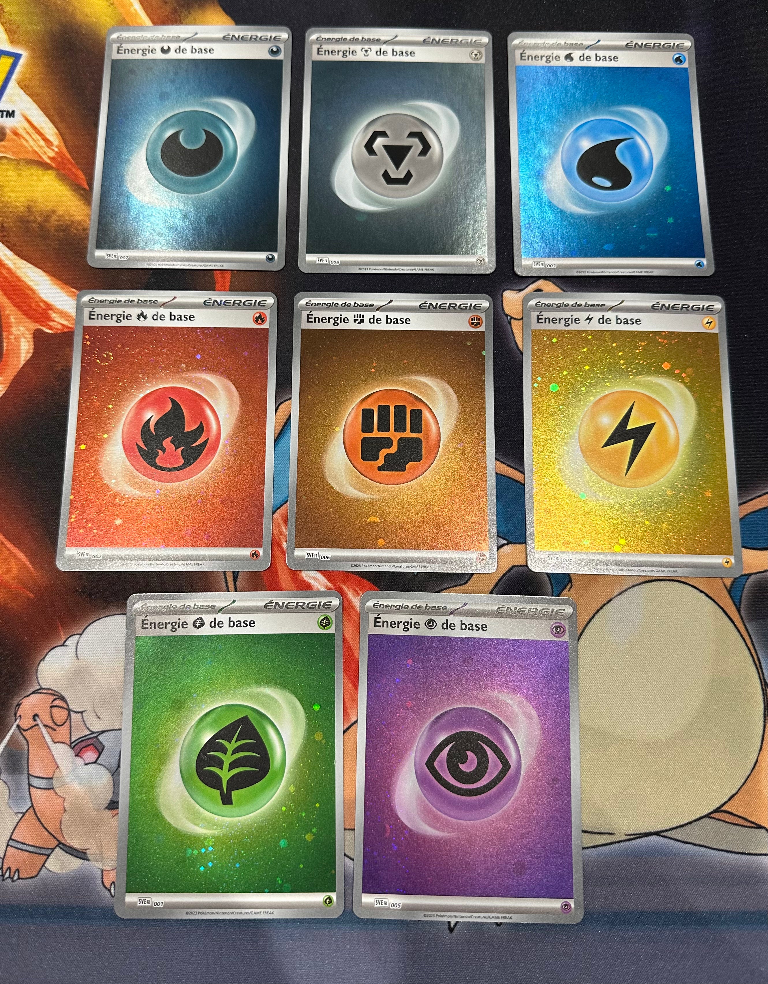 Lot de 8 énergies SVE - GALAXY HOLO