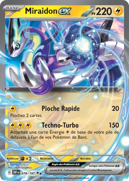 079/197 - Miraidon ex - EV03 Flammes Obsidiennes