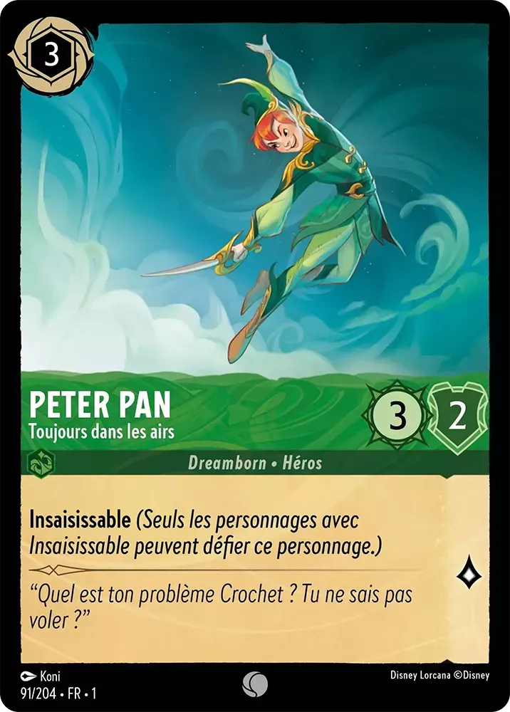 091/204 - Peter Pan - Lorcana : Premier Chapitre