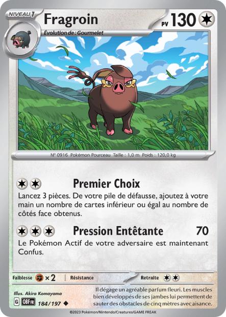 184/197 - Fragroin - EV03 Flammes Obsidiennes
