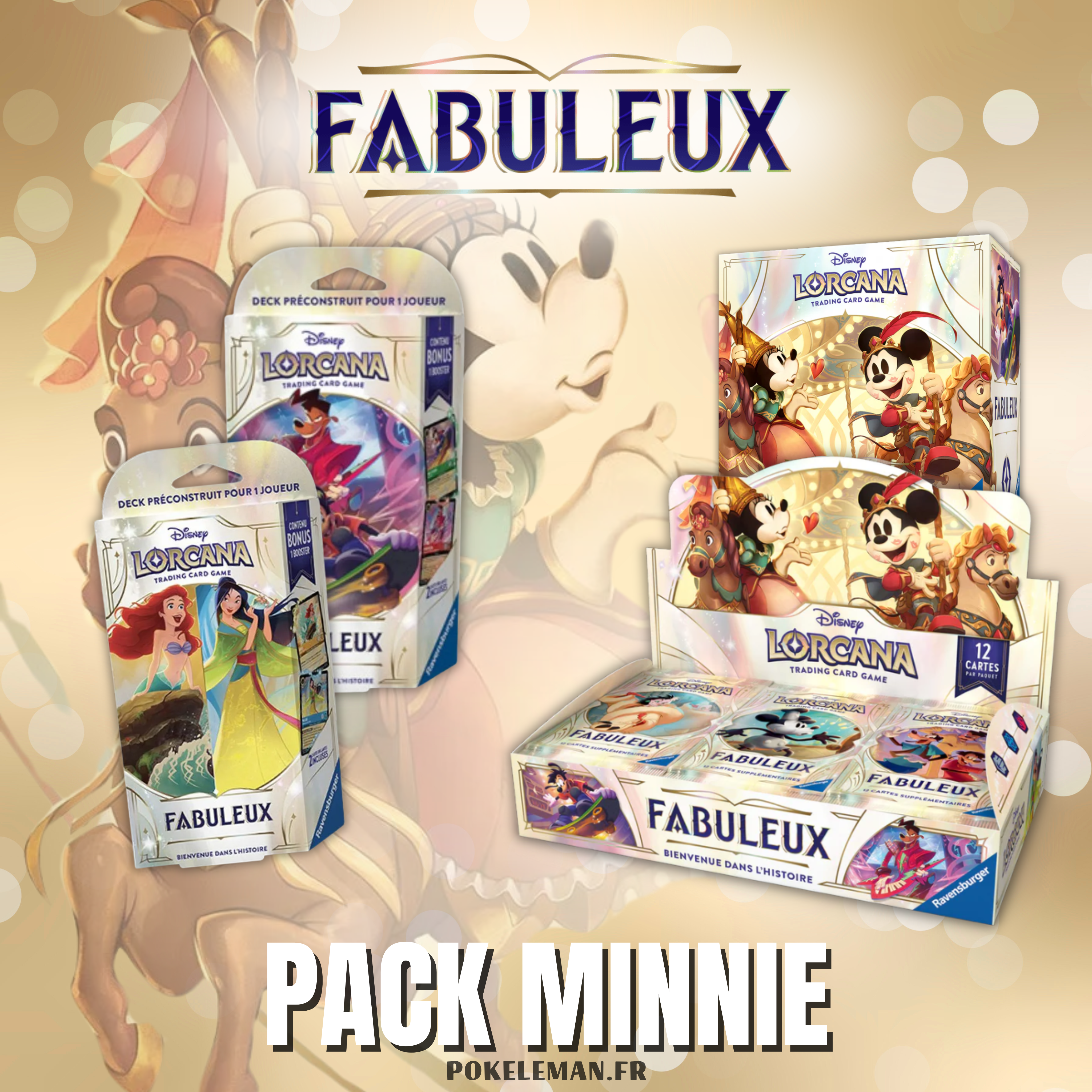 PACK MINNIE - Disney Lorcana - Chapitre 9 - Fabuleux 🇫🇷