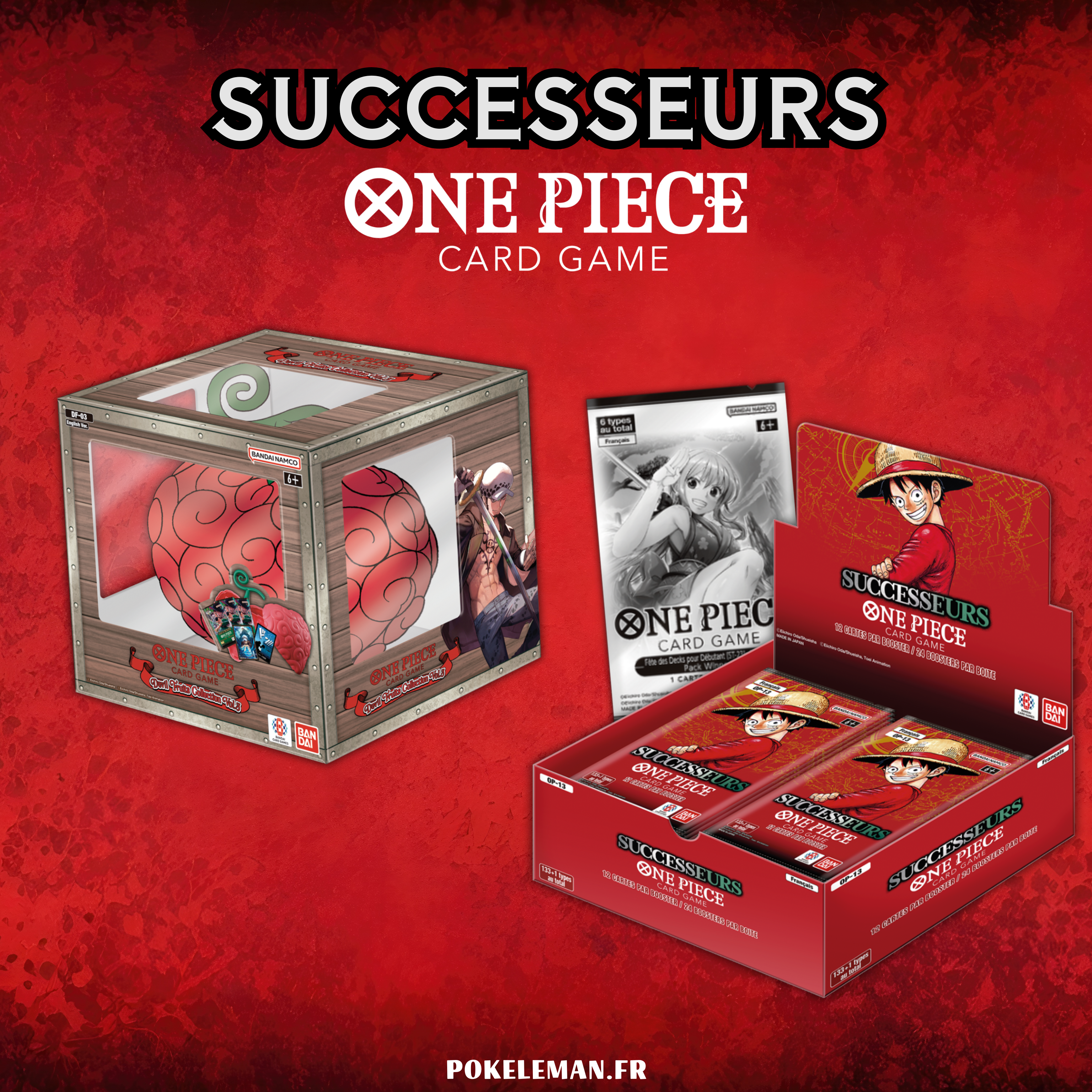 PACK SUCCESSEURS (display, fruit du démon)  - ONE PIECE OP13 -  Successeurs 🇫🇷