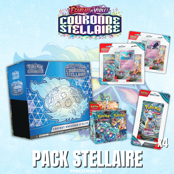 Pack Stellaire (display, blister, tripack, etb) - EV07 Ecarlate et Violet - Couronne Stellaire 🇫🇷