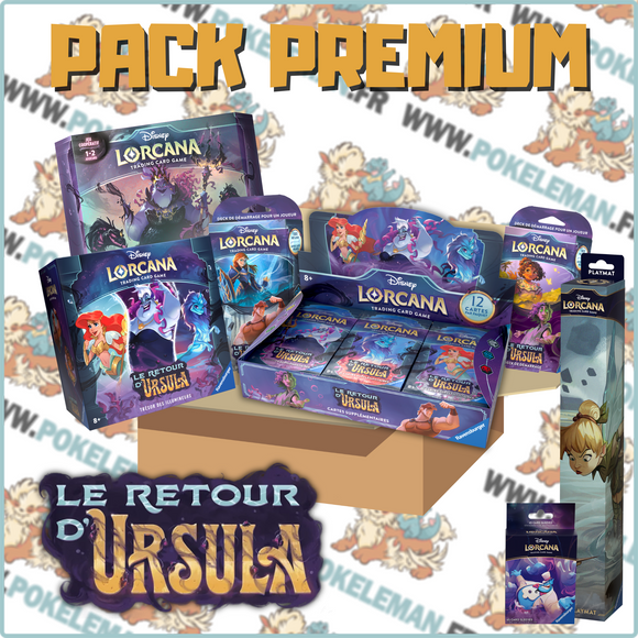 Pack Premium Disney Lorcana - Chapitre 4 - Le Retour D'Ursula (decks, display, tapis, coffrets, sleeves)  🇫🇷