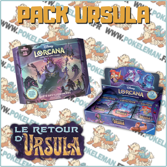 [15.06.24] Pack Ursula Disney Lorcana - Chapitre 4 - Le Retour D'Ursula (display, coffrets)  🇫🇷