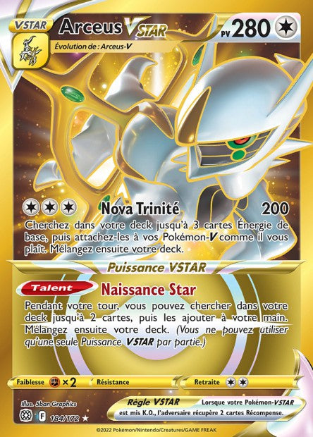 184/172 - Arceus-VSTAR - EB9 Stars etincelantes