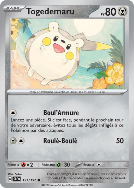 151/197 - Togedemaru - EV03 Flammes Obsidiennes