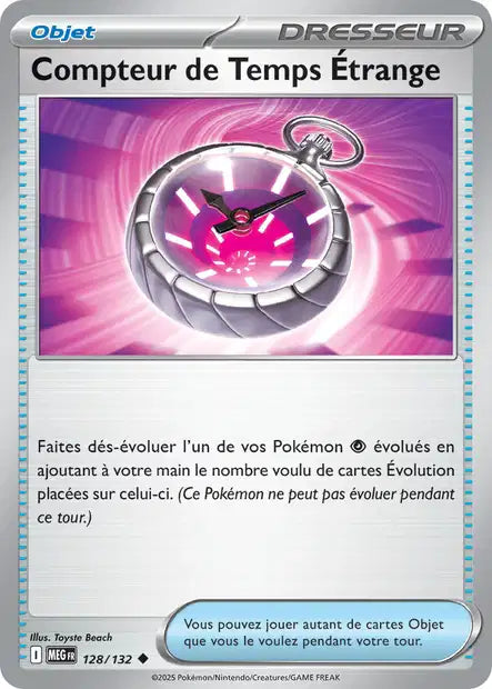 128/132 - Compteur de Temps Étrange - ME01 Méga-Évolution