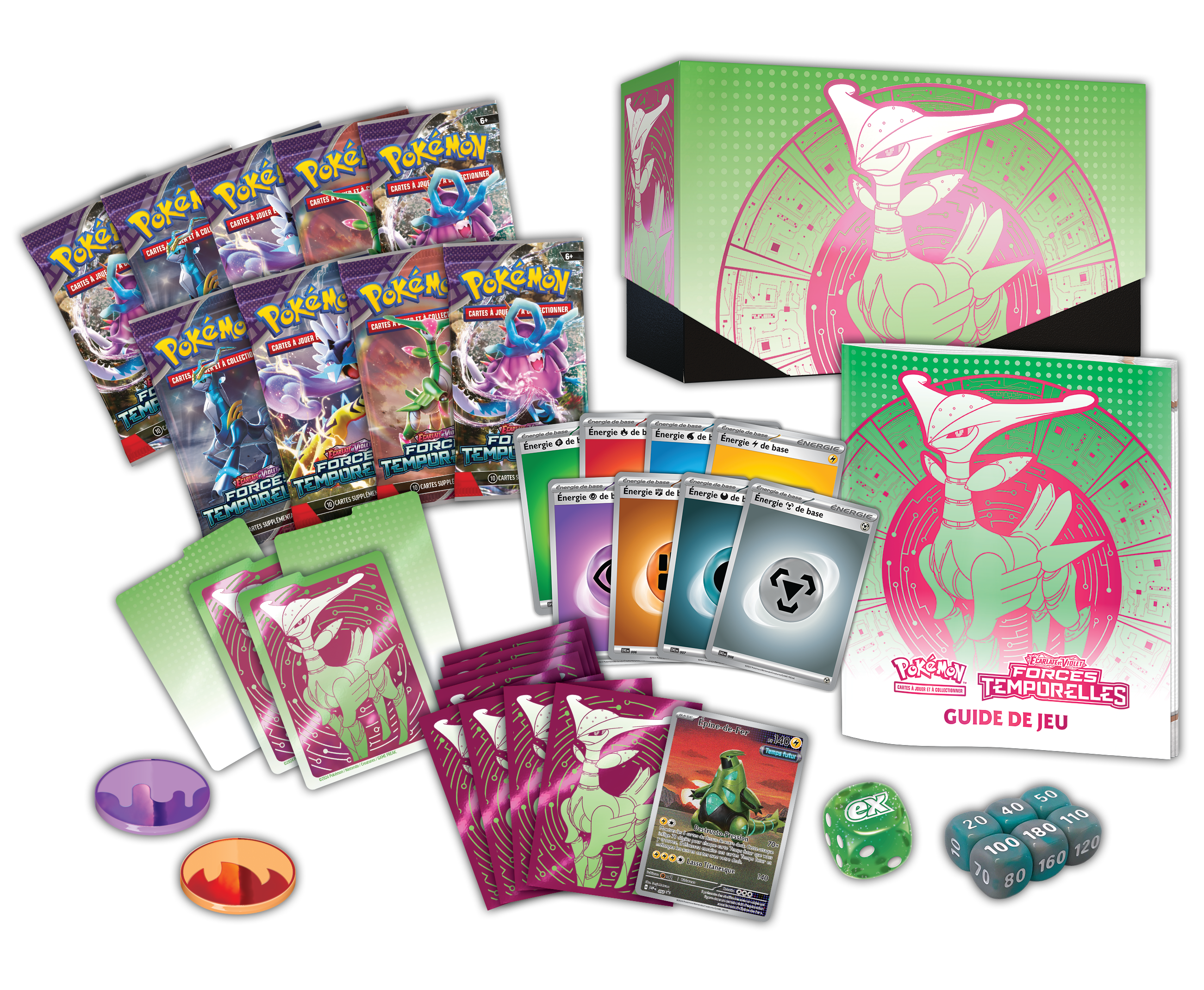 Coffret Dresseur d'Elite / ETB - Écarlate et Violet - Forces Temporelles EV05 - Vert-de-Fer  🇫🇷