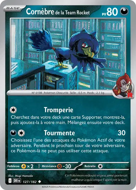 127/182 - Cornèbre de la Team Rocket - EV10 Rivalités Destinées