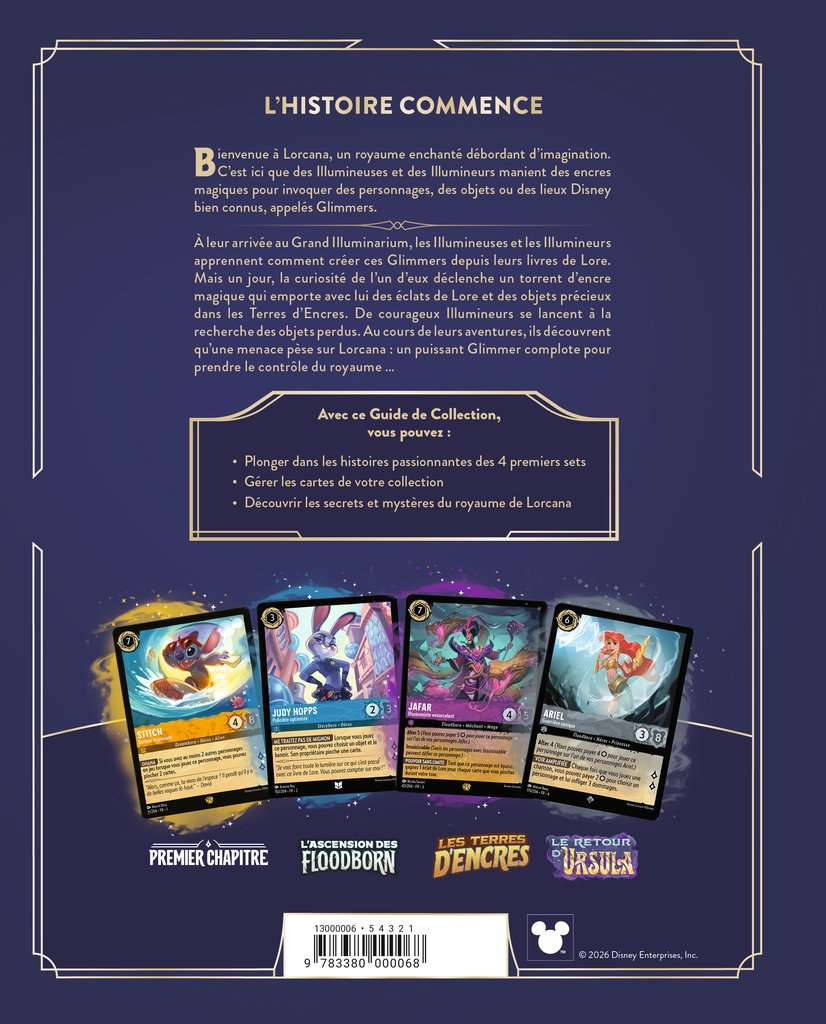 DLC Collector's Guide - Set 1 à 4 - Disney Lorcana