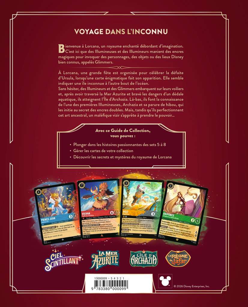 DLC Collector's Guide - Set 5 à 8 - Disney Lorcana