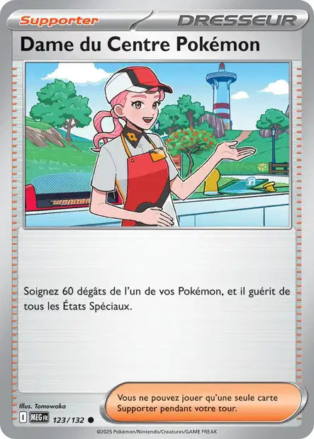 123/132 - Dame du Centre Pokémon  - ME01 Méga-Évolution