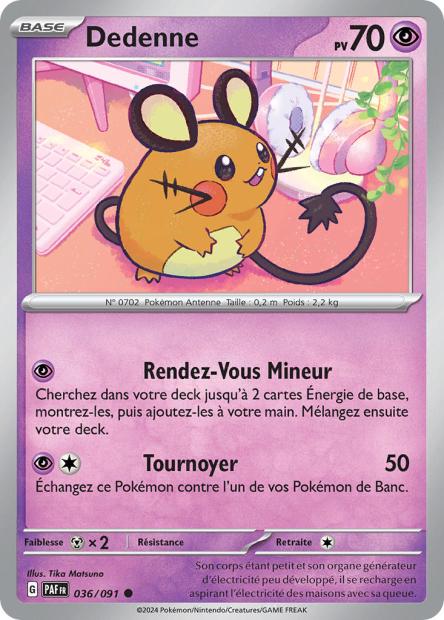 036/91 - Dedenne - EV4.5 Destinées de Paldea