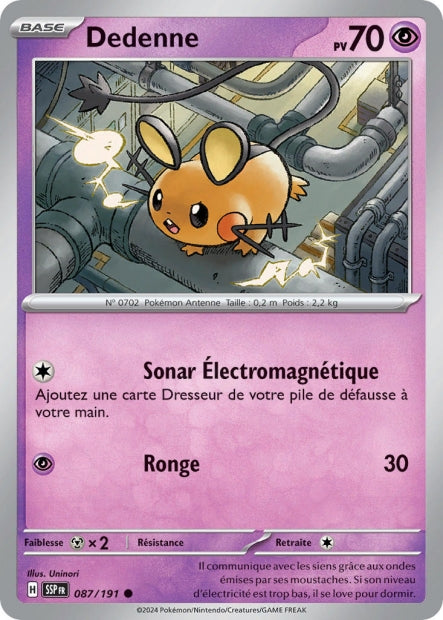 087/191 - Dedenne - EV8 Étincelles Déferlantes