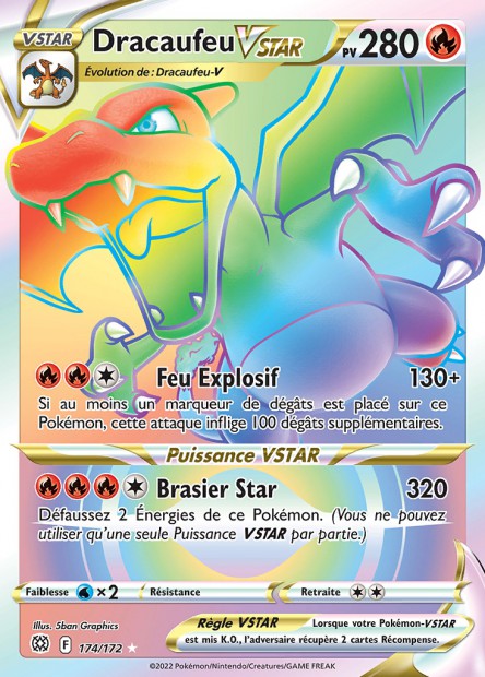 174/172 - Dracaufeu-VSTAR - EB9 Stars etincelantes