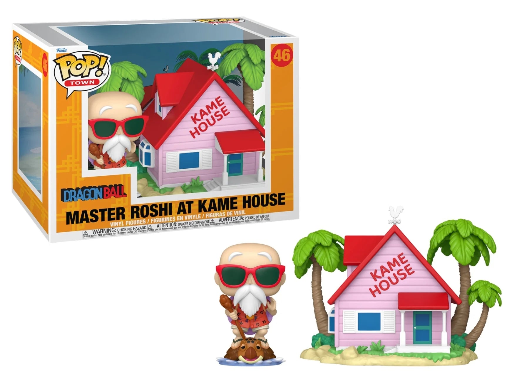 FUNKO - POP TOWN N°46 - Kame House avec Master Roshi