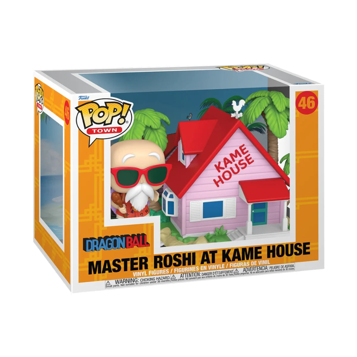 FUNKO - POP TOWN N°46 - Kame House avec Master Roshi