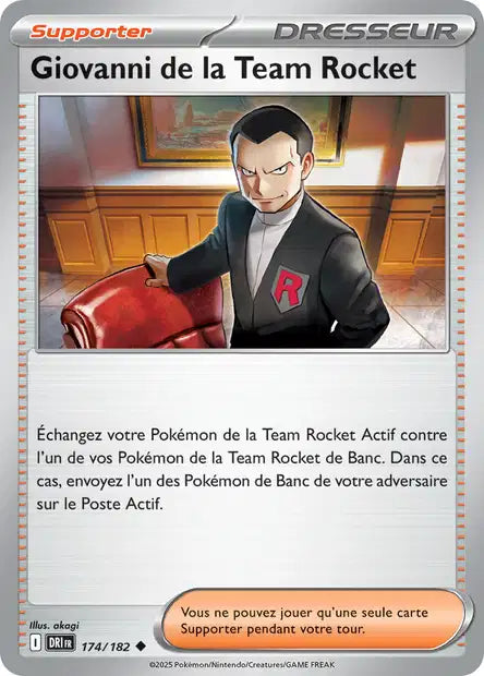 174/182 - Giovanni de la Team Rocket - EV10 Rivalités Destinées