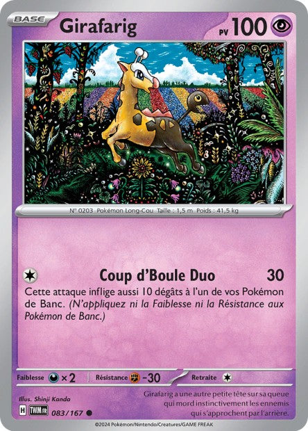 083/167 - Girafarig - EV6 Mascarade Crépusculaire