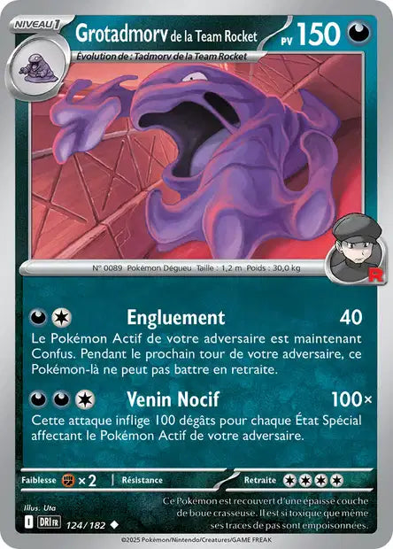 124/182 - Grotadmorv de la Team Rocket - EV10 Rivalités Destinées