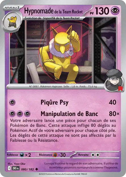 080/182 - Hypnomade de la Team Rocket - EV10 Rivalités Destinées