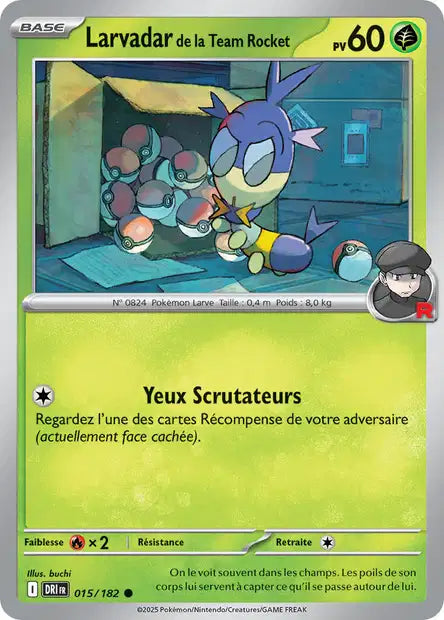 015/182 - Larvadar de la Team Rocket - EV10 Rivalités Destinées