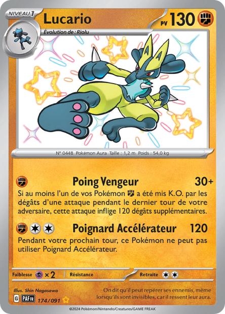 174/91 - Lucario - EV4.5 Destinées de Paldea