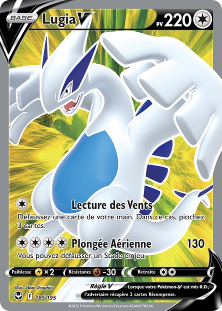 185/195 - Lugia-V - EB12 Tempête argentée