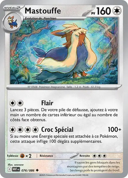 076/086 - Mastouffe - EV10.5 Flamme Blanche