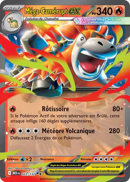 022/132 -Méga-Camérupt ex - ME01 Méga-Évolution