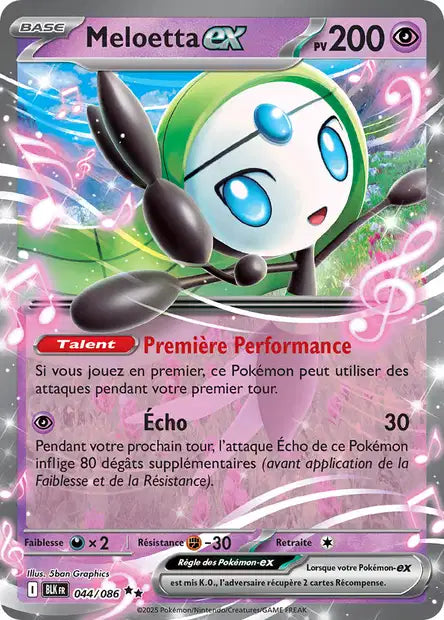 044/086 - Meloetta ex - EV10.5 Foudre Noire