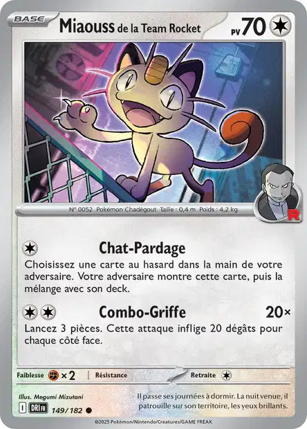 149/182 - Miaouss de la Team Rocket - EV10 Rivalités Destinées