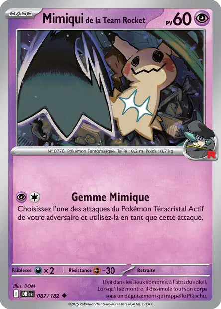 087/182 - Mimiqui de la Team Rocket - EV10 Rivalités Destinées