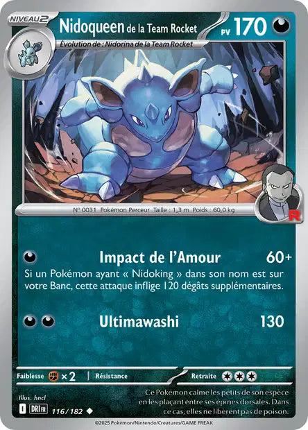 116/182 - Nidoqueen de la Team Rocket - EV10 Rivalités Destinées