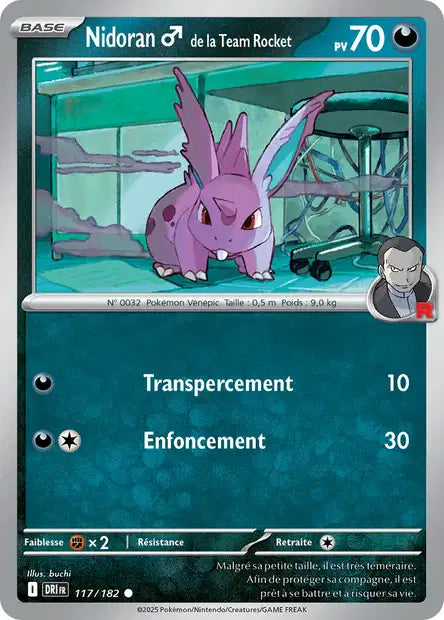 117/182 - Nidoran♂ de la Team Rocket - EV10 Rivalités Destinées