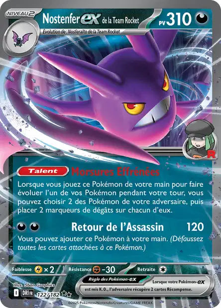 122/182 - Nostenfer ex de la Team Rocket - EV10 Rivalités Destinées