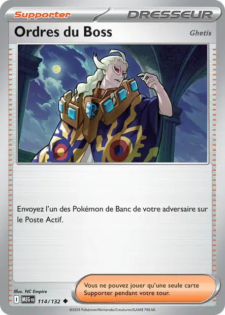 114/132 - Ordres du Boss - ME01 Méga-Évolution