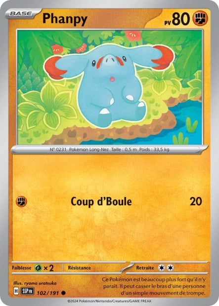 102/191 - Phanpy - EV8 Étincelles Déferlantes