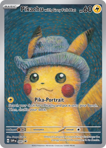 SVP085 - Pikachu with Grey Felt Hat - PROMO