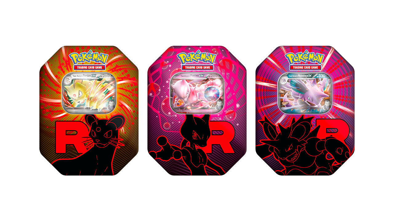 Trio de Pokebox - Persian ex, Mewtwo ex, Nidoking ex - Rocket 🇫🇷