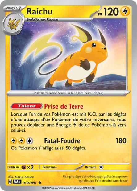 019/91 - Raichu - EV4.5 Destinées de Paldea