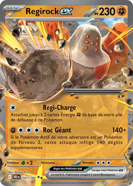 101/182 - Regirock ex - EV10 Rivalités Destinées