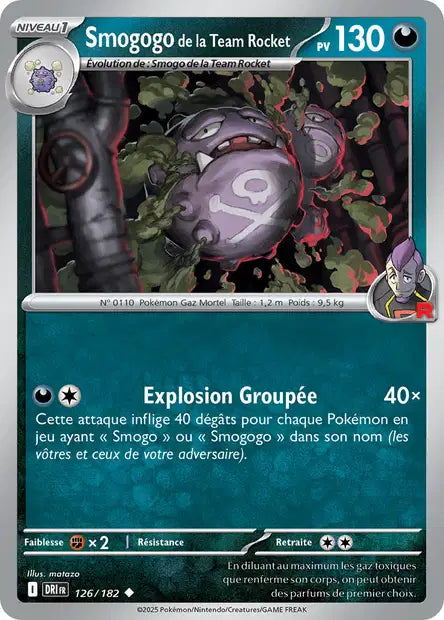 126/182 - Smogogo de la Team Rocket - EV10 Rivalités Destinées