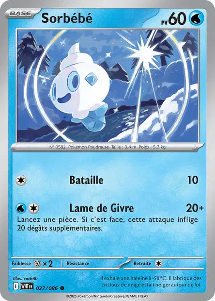 027/086 - Sorbébé - EV10.5 Flamme Blanche