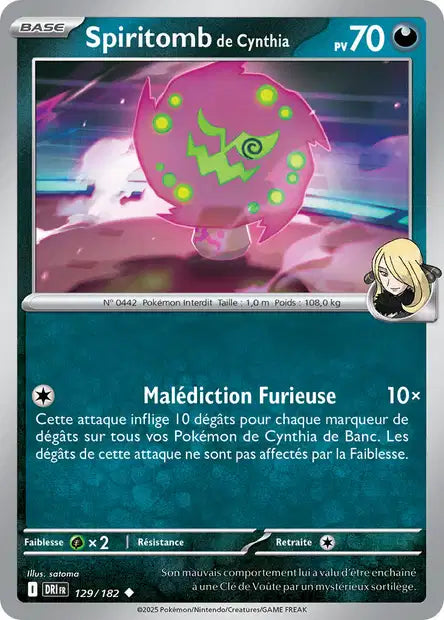 129/182 - Spiritomb de Cynthia - EV10 Rivalités Destinées