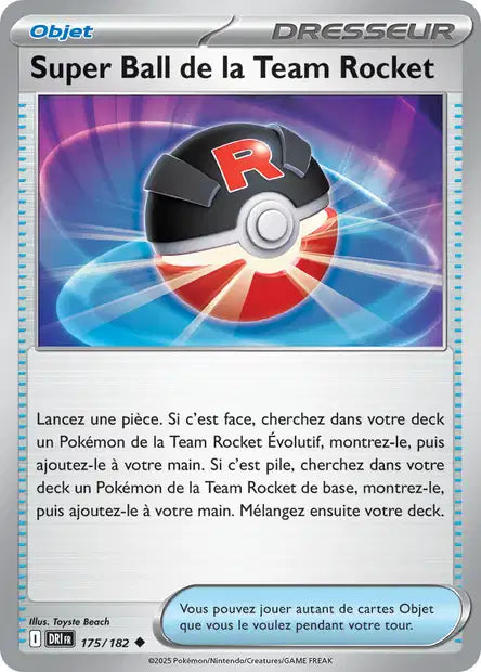 175/182 - Super Ball de la Team Rocket - EV10 Rivalités Destinées