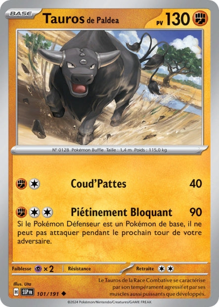 101/191 - Tauros de Paldea- EV8 Étincelles Déferlantes