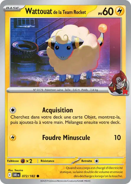072/182 - Wattouat de la Team Rocket - EV10 Rivalités Destinées