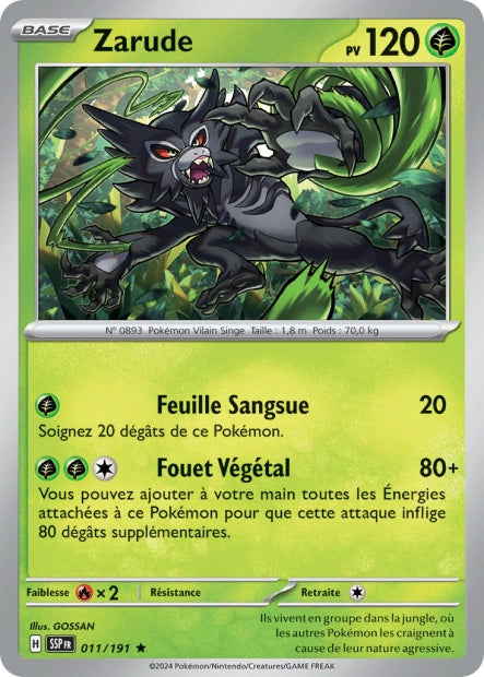 011/191 - Zarude - EV8 Étincelles Déferlantes